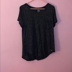 Gray and Black Marled Shirt